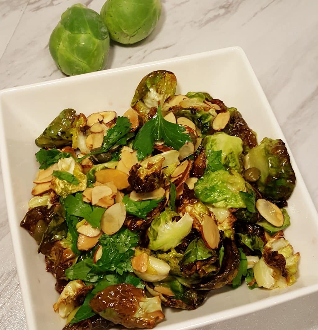 Air Fryer Brussels Sprouts Salad [Cleo Hollywood]