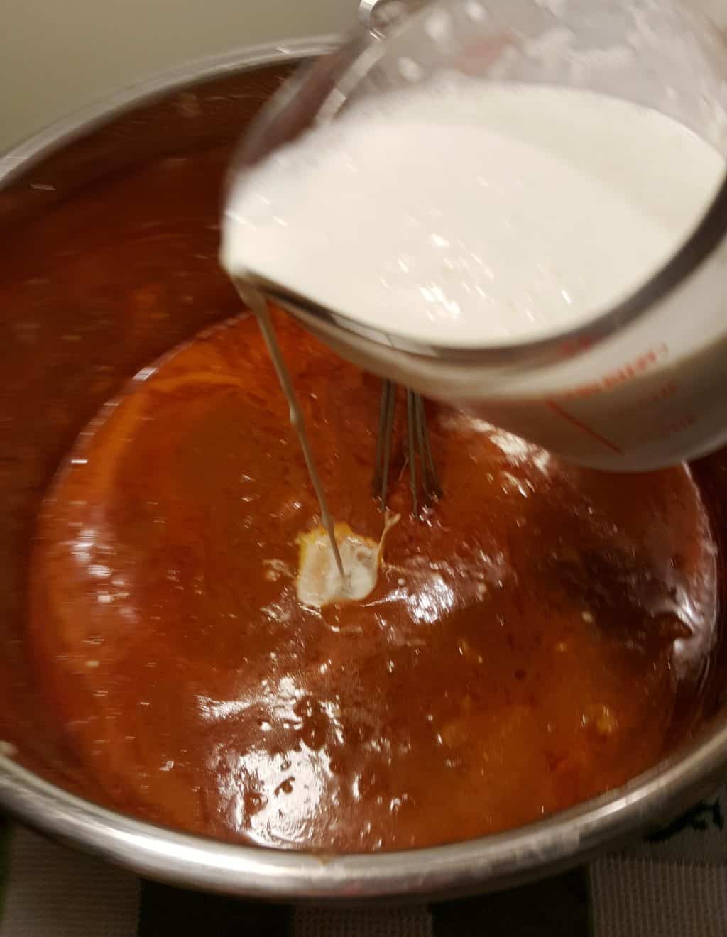 Stir in the Garam Masala and the Cream