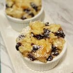 Pressure Cooker Chocolate Chip Bread Pudding