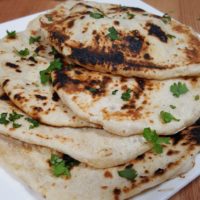 Homemade Indian Naan Flatbread