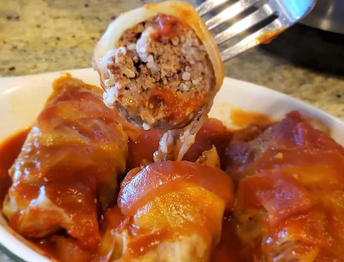 Instant Pot Jewish Sweet & Sour Stuffed Cabbage Holishkes This Old Gal
