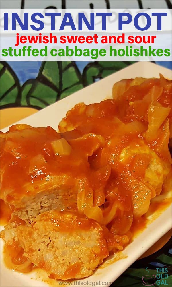 Pressure Cooker Jewish Style Sweet and Sour Stuffed Cabbage