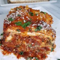 Instant Pot Passover Matzo Vegetarian Lasagna