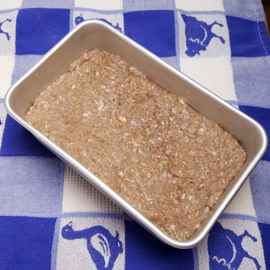 Tightly Pack Meat Mixture into Loaf Pan
