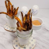 Air Fryer Crispy Seasoned Sweet Potato Fries