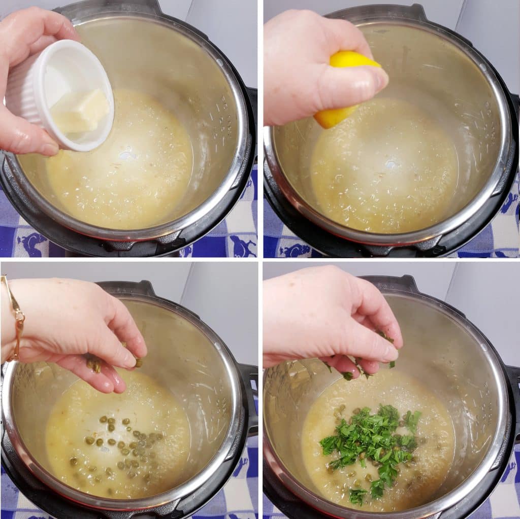 Whisk in the Butter to Thicken the Sauce