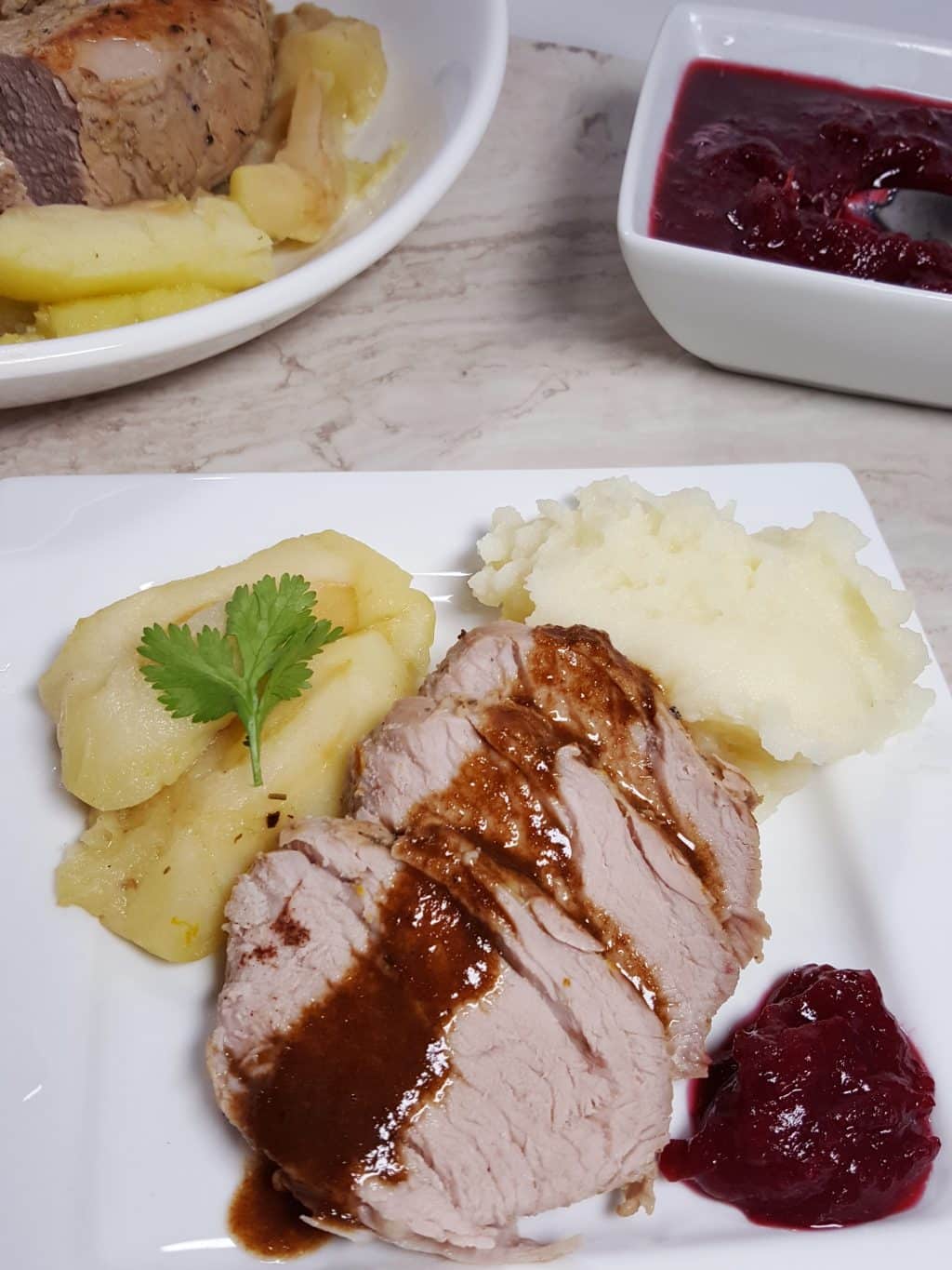 Pressure Cooker Balsamic Spiced Apple Pork Tenderloin This Old Gal