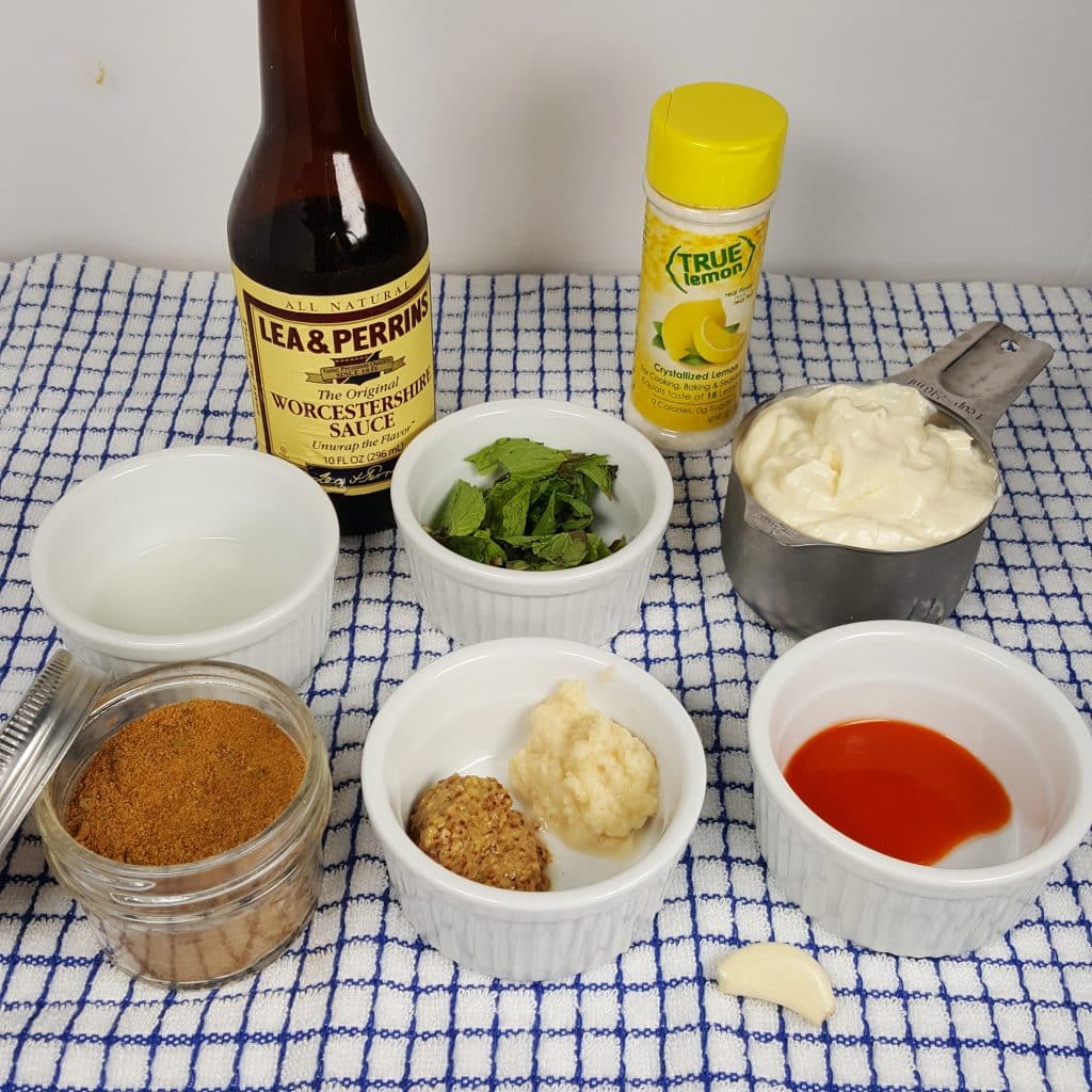 Cast of Ingredients for New Orleans Rémoulade Sauce