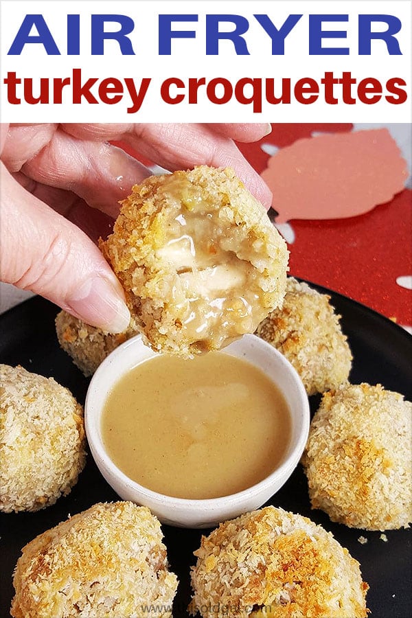 You are going to want to make extra food, just to make these delicious Air Fryer Turkey Croquettes with Thanksgiving or Christmas leftovers.