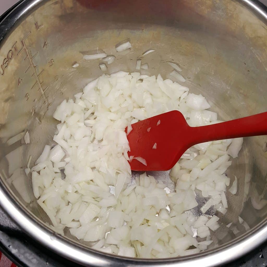 Add Diced Onions to the Oil