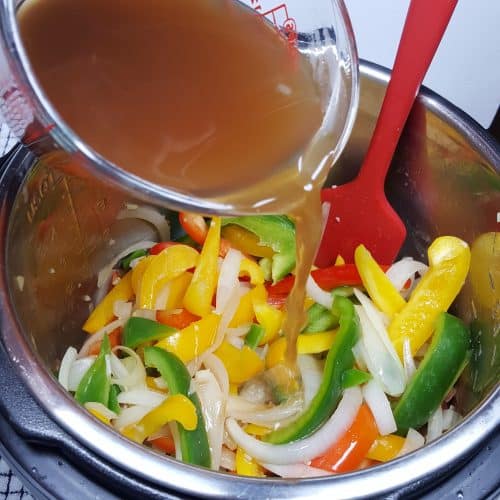 Tex Mex Instant Pot Steak Fajitas Pasta This Old Gal