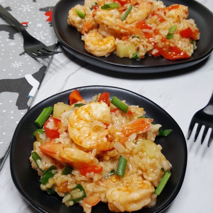 Pressure Cooker Sweet and Spicy Pineapple Shrimp This Old Gal