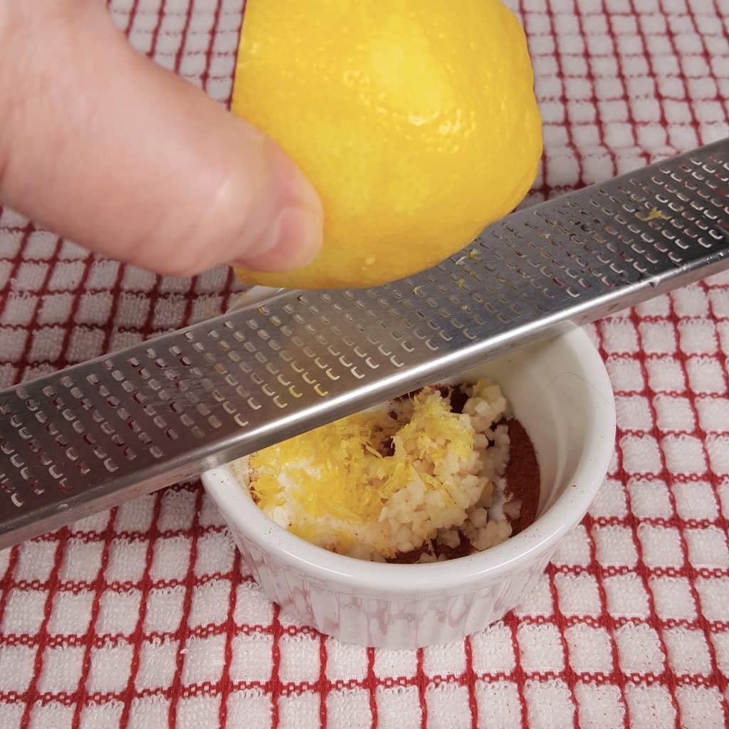 Grated Lemon Zest adds a Fresh Touch