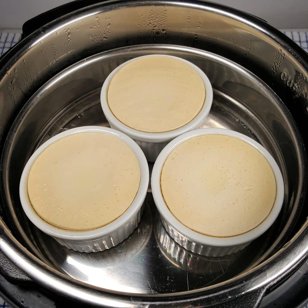 Ramekins in Pressure Cooker Pan Inserts
