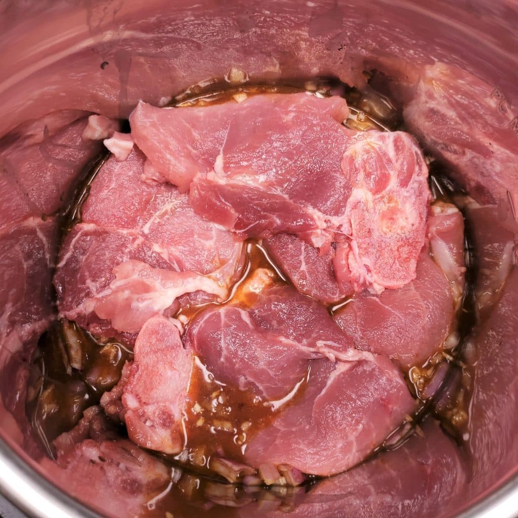 Pork Chops Nestle Into Glaze