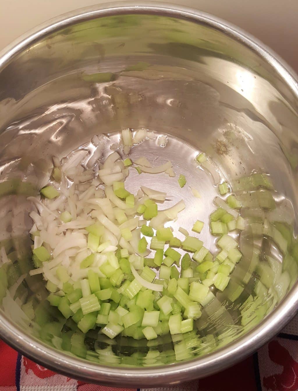 Lightly Sauté the Onions and Celery