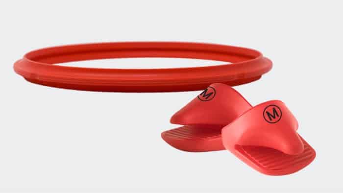 Red Silicone Gasket and Mitts