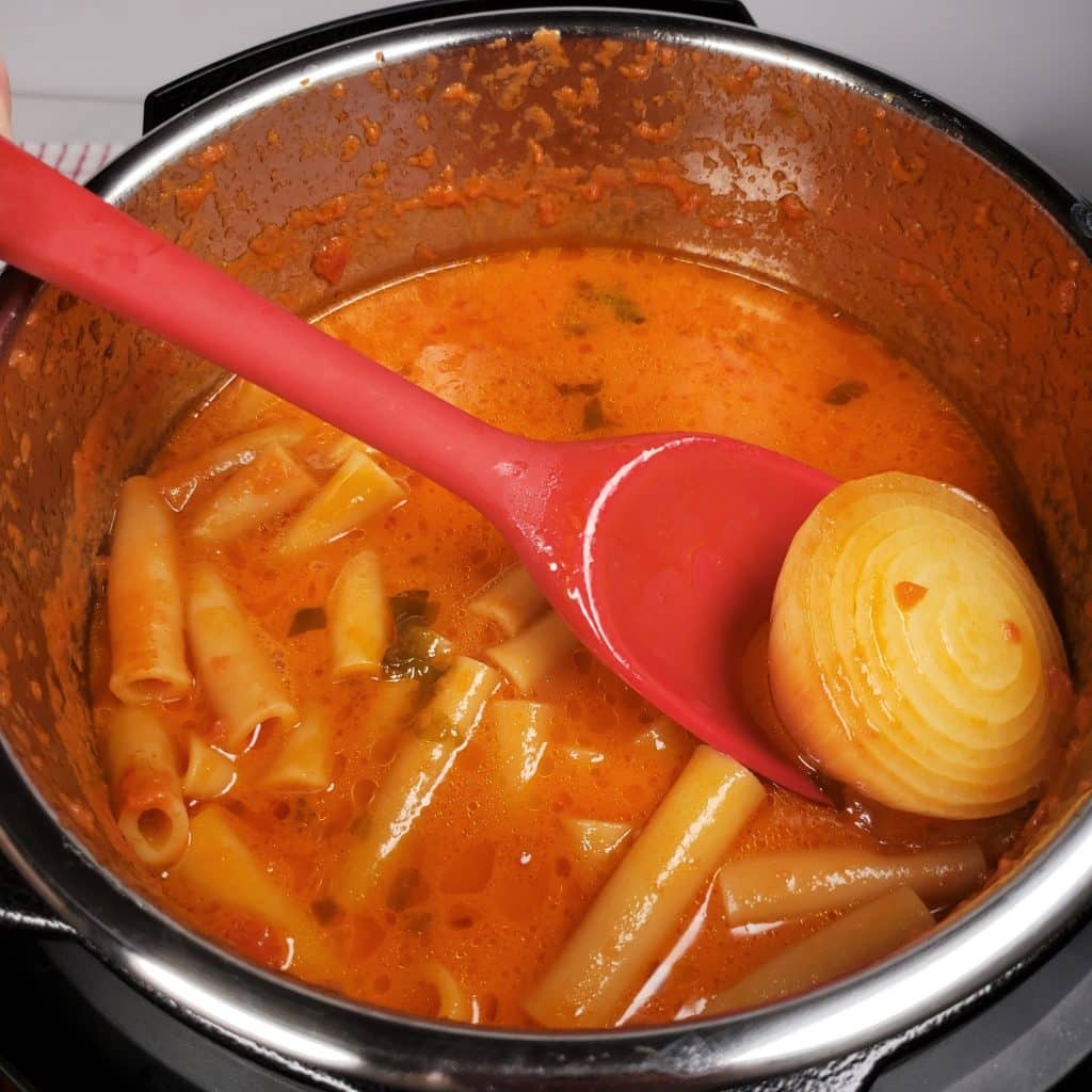 Remove Onion from Pot of Ziti