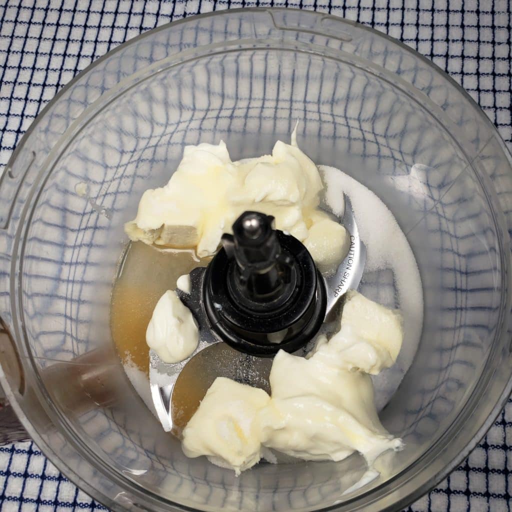 Blend Cream Cheese in Food Processor
