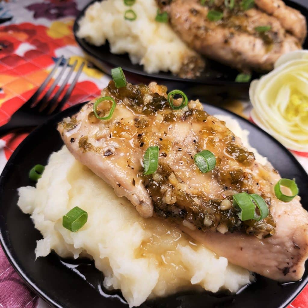 Pressure Cooker Jalapeno Honey Chicken with Mashed Potatoes