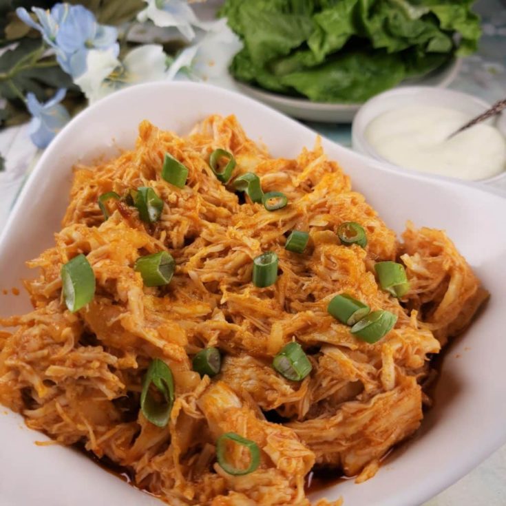 Pressure Cooker Shredded Buffalo Chicken This Old Gal