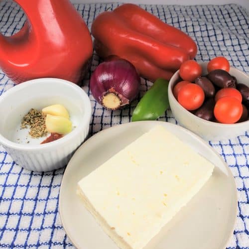 Air Fryer Feta Psiti Greek Baked Feta Hors d&amp;#39;oeuvre - This Old Gal