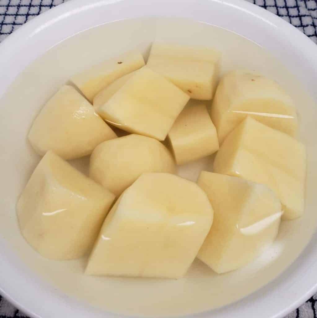 Soak Cut Potatoes