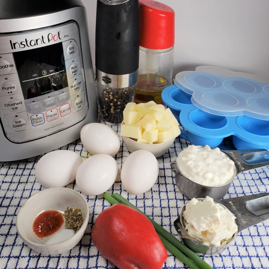 Cast of Ingredients for Instant Pot Egg Bites