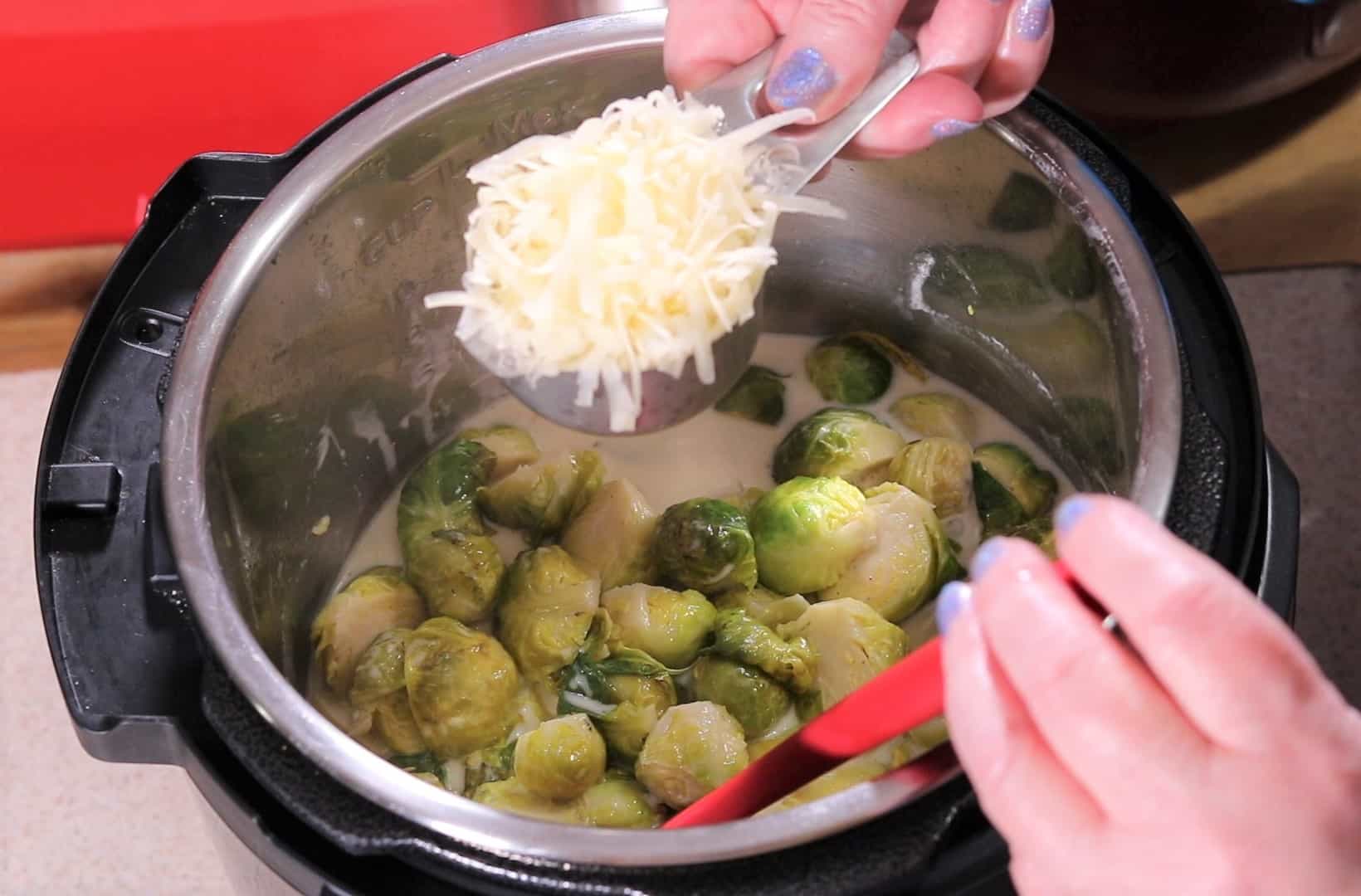 Slowly Mix in Parmesan Cheese