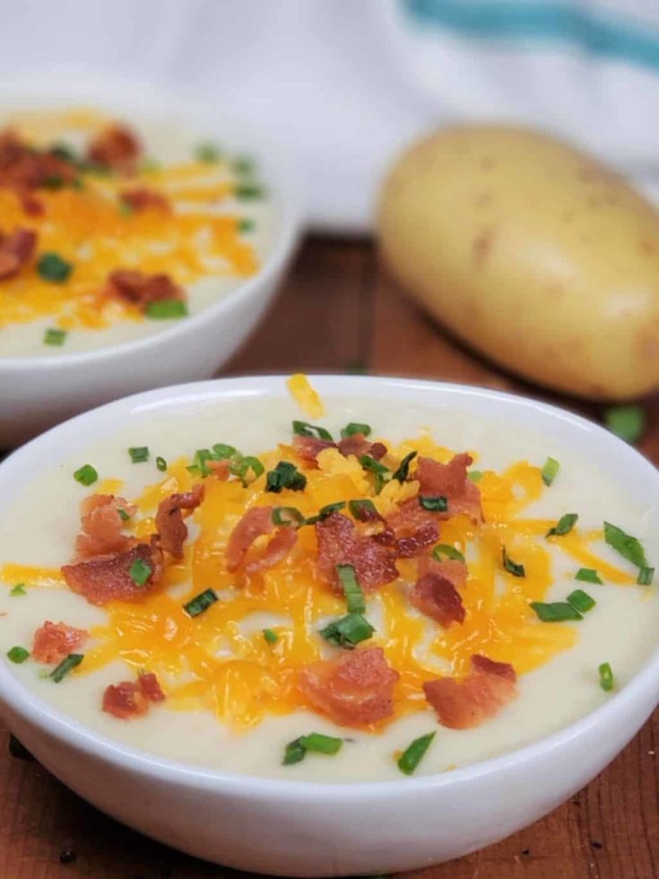 Instant Pot Baked Potato Soup + Video This Old Gal
