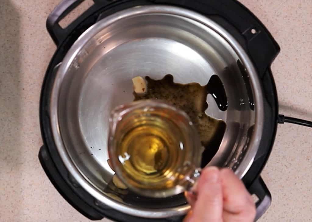 Pour in Apple Cider Vinegar
