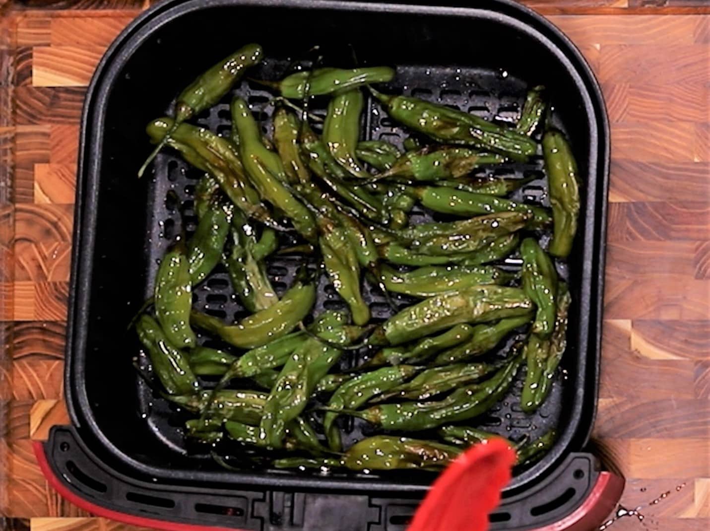 Perfectly Cooked Blistered Shishito Peppers